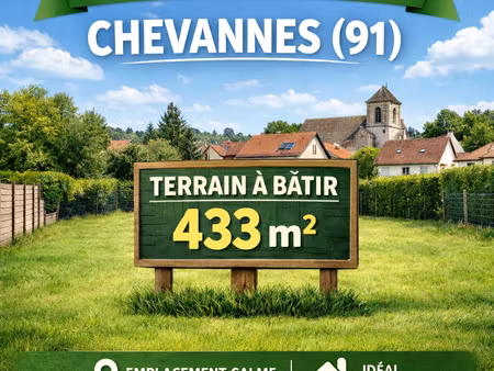 terrain chevannes 433 m2