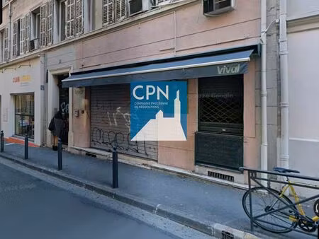 location d'un local commercial de 80m2 rue breteuil 13006 marseille
