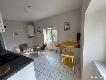 appartement f2 de 35 m² rénové avec garage et cave