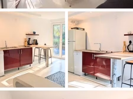 40m2 meublé + jardin