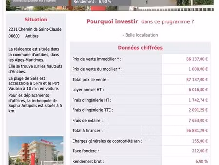 appartement 1 pièce 22 m²