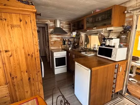 mobil-home en face des pistes de ski auron 06