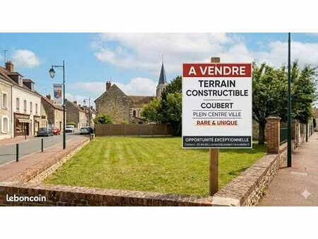rare & exclusif : le dernier terrain au cœur de coubert (77170)