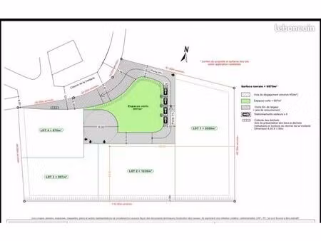 terrain de 7000 m2 à 2 mn de castres