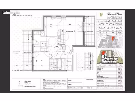 appartement 4 pièces 71 m²