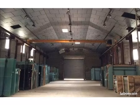 local industriel 1000m² – 7m sous plafond – pont roulant – verdalle (81)