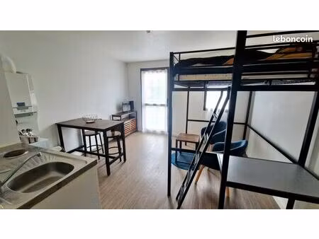 studio meublé 22m² amiens proche citadelle