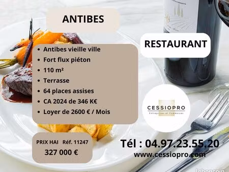restaurant 110 m² antibes