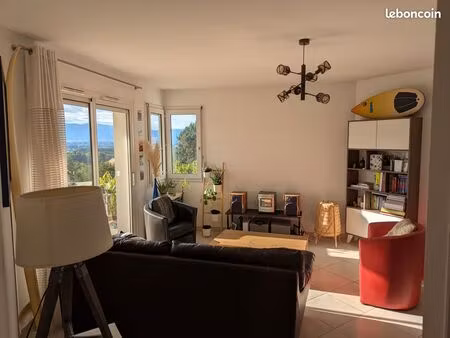 très beau meublé de 2 pièces à collonges-sous-salève avec balcon et vue sur le jura