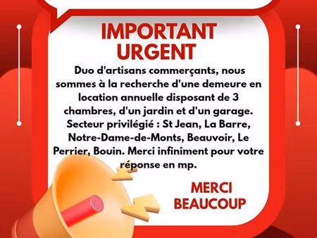 recherche maison en location