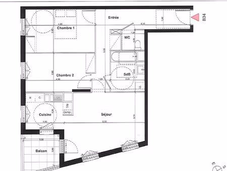 location appartement 3 pièces 60 m² à grigny (91350)  500 €