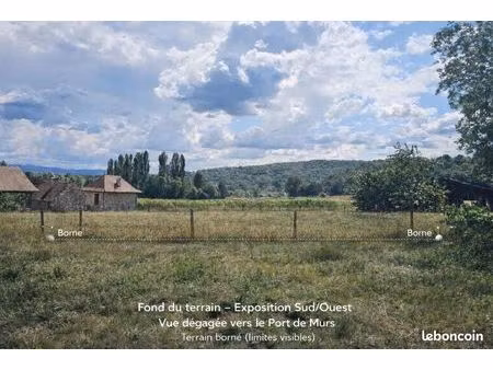 terrain à bâtir 900 m² – plat – borné – vue dégagée