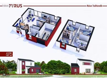 maison 6 pièces 107 m²