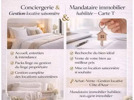 ? achat  vente & location saisonnière – mandataire carte t – côte d’azur