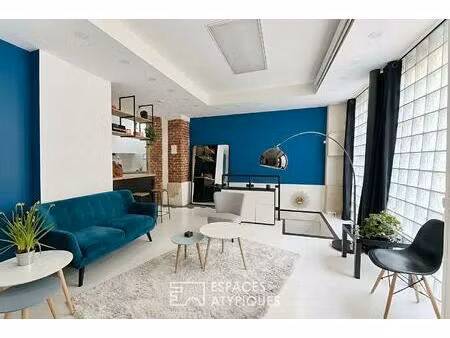 ancienne boutique reconfigurée avec souplex et courette - simplon / jules joffrin