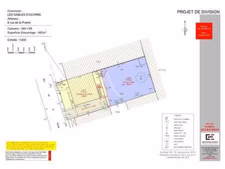 vente terrain aux sables-d'olonne (85100) : à vendre / 245m² les sables-d'olonne