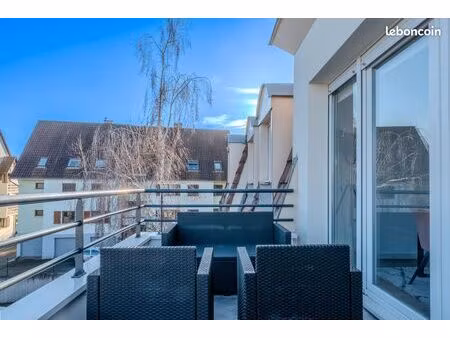 appartement 2 pièces meublé - 41 m2 - balcon - parking + garage fermé