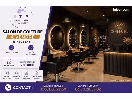 fonds de commerce 54 m² viry-châtillon