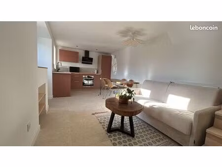 spacieux t2 entierement meuble - tres belle vue lac