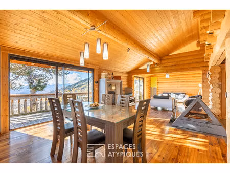 chalet avec terrasse et vue majestueuse en station pyrénéenne