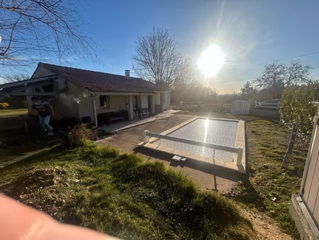 maison plain pied 4 chambres double garage piscine