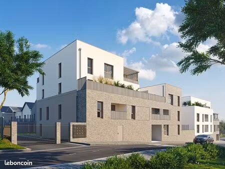 appartement neuf t2/t3 52 m² + terrasse 22m² dans résidence de standing