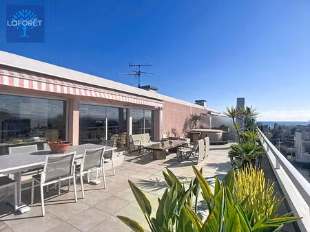 bien d'exception - duplex toit-terrasse vue mer - avenue de nice - cagnes-sur-mer