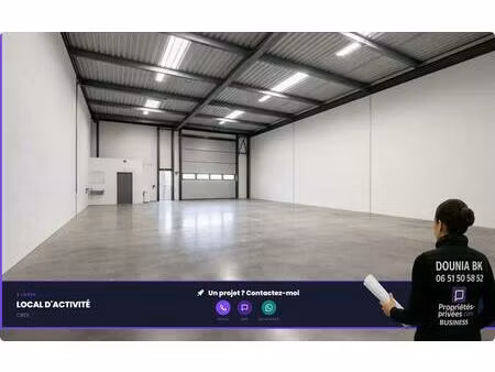 creil - local d'activité 240 m² meilleur rapport prix / m²