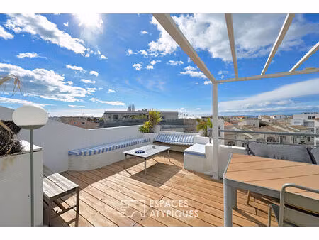 duplex suspendu entre ciel et mer à carnon-plage