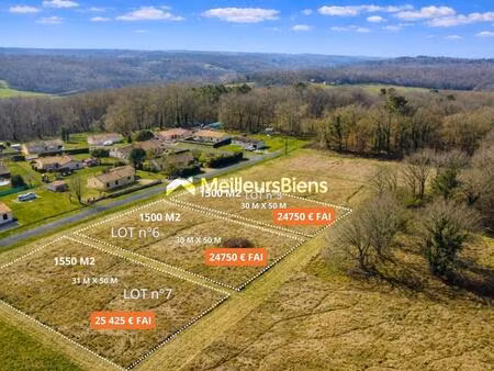 terrain constructible  douville (24) quartier très calme