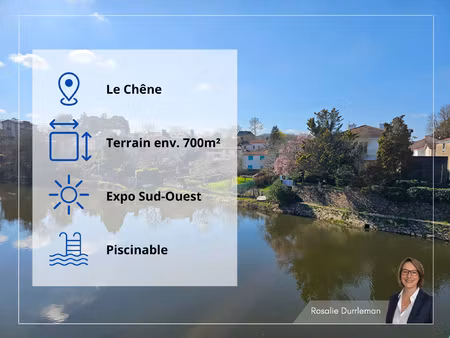 quartier du chêne - terrain de 700 m2 - piscinable