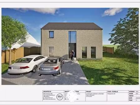 terrain avec permis d'urbanisme - lesve