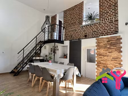 maison semi-mitoyenne - 4 chambres - terrasse - jardin