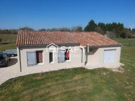 pavillon récent de plain pied dans quartier résidentiel calme