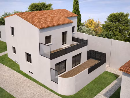 appartement de type 4 terrasse de 25m2 + sous-sol indépendant + 2 places de parking