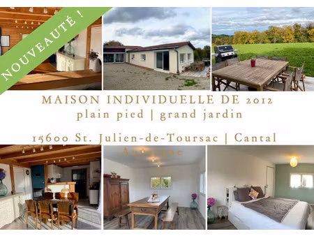 achat maison 6 pièces 133m² st julien de toursac 15600