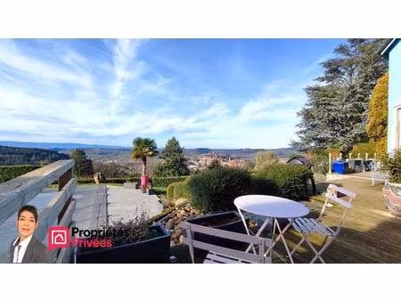 thizy-les-bourgs (69240) maison d'architecte avec vue 185 m²  jardin 2000 m²  piscine  gar