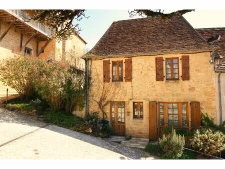 maison en pierre avec jardin