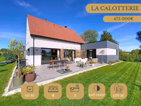 achat maison 6 pièces 145m² la calotterie 62170