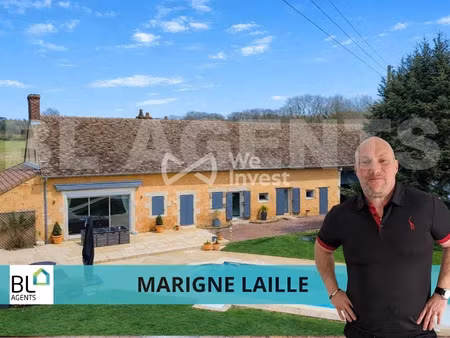 vente maison 6 pièces 176 m² à marigné-laillé (72220)  289 000 €