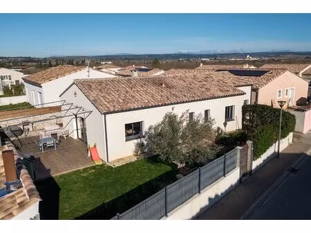 carcassonne - lezignan c. villa t4 125m² (103m² hab.) avec jardin  garage  et pac