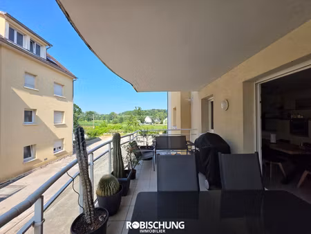 brunstatt-didenheim : spacieux appartement 80m2 proches comm