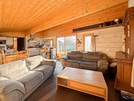 maison bois 183 m²  piscine à jugazan