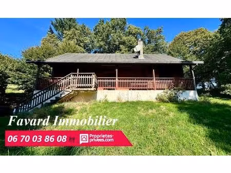 chalet de campagne 5 chambres - 100 m² - terrain 4 520 m² + prairie 8 820 m² - affieux (tr