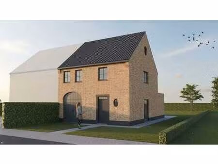 nieuw te bouwen halfopen bebouwing te liedekerke