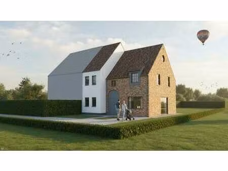 nieuw te bouwen halfopen bebouwing te roosdaal