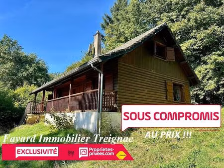 chalet de campagne 5 chambres - 100 m² - terrain 4 520 m² + prairie 8 820 m² - affieux (tr