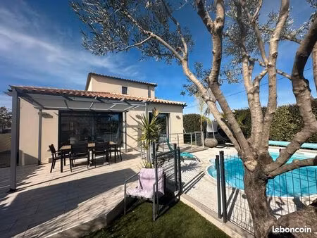villa 4 faces 122m² + piscine