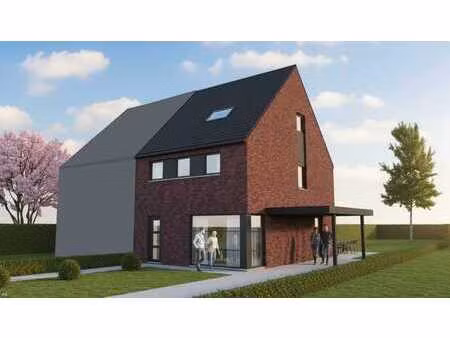 nieuw te bouwen halfopen bebouwing te kruibeke