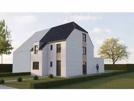 nieuw te bouwen halfopen bebouwing te lede